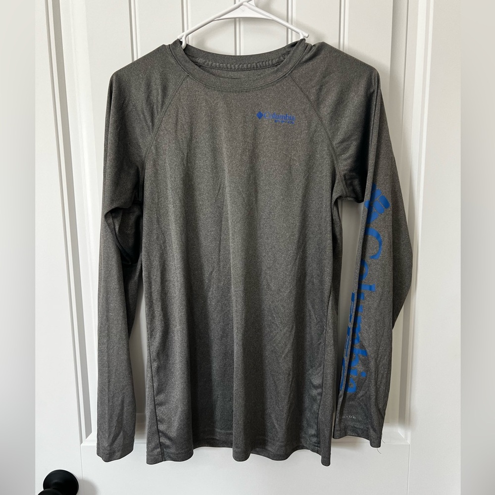 Columbia PFG Boys XL 18/20 Long Sleeve logo Shirt fishing sportswear
